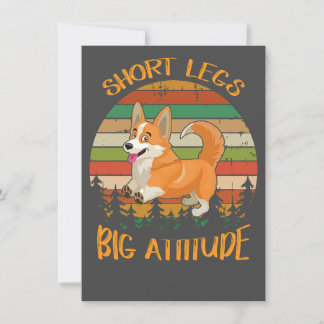 2 Short Legs Big Attitude corgi Kaart