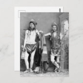2 Shoshone-Mannen Briefkaart (Voorkant / Achterkant)