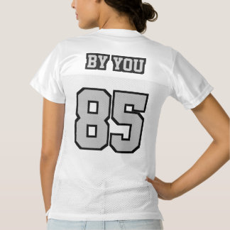 2 Side SILVER GRAY BLACK WHITE Womens Sport Jersey