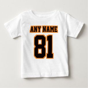 2 Side WHITE BLACK ORANJE Romper Football Jersey