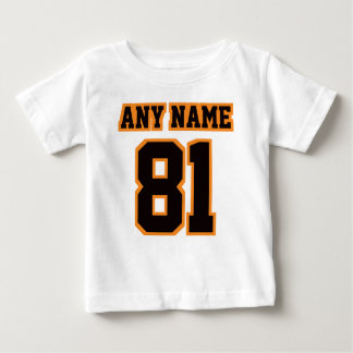 2 Side WHITE BLACK ORANJE Romper Football Jersey