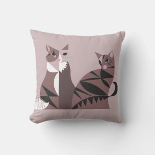 2 Sided Cat Pillow Kussen