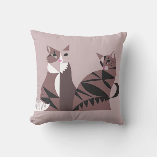 2 Sided Cat Pillow Kussen (Voorkant)