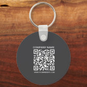 2 sided Logo, QR Code, Company, Business website Sleutelhanger (Achterkant)