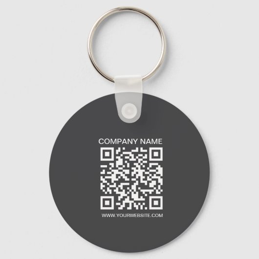 2 sided Logo, QR Code, Company, Business website Sleutelhanger (Achterkant)