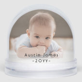 2 Sided Modern Photo & Black Text Overlay Keepsake (Avant)