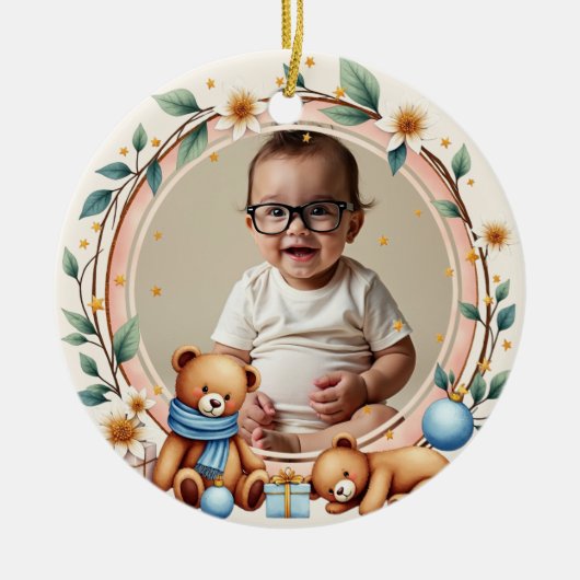 2 sided Twinkle Bear Keramisch Ornament (Voorkant)