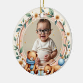 2 sided Twinkle Bear Keramisch Ornament (Links)