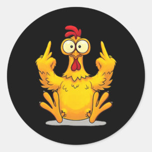 (2 Sides) Hou niet van mij F-caw-f Probleem Opgelo Ronde Sticker