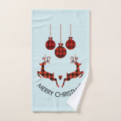 2 Sonneurs de Noël Jumping Chasseur rustique (Serviette à main)