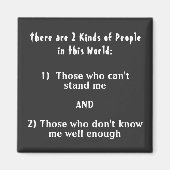 2 Soorten mensen in deze wereld Magneet (Voorkant)