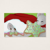 2 souris de Noël tag cadeau (Dos)