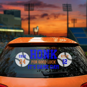 2 speler Baseball Game Dag Terug Venster Cling Raamsticker