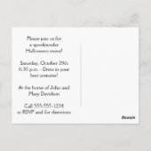 #2 Spiderweb Rustic kom als je Halloween bent Briefkaart (Achterkant)