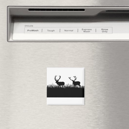 2 Stag afbeelding Magneet (Insitu (Vaatwasser))