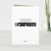 2 Stallions de l'île de Sable Carte de voeux Cheva (Dos)