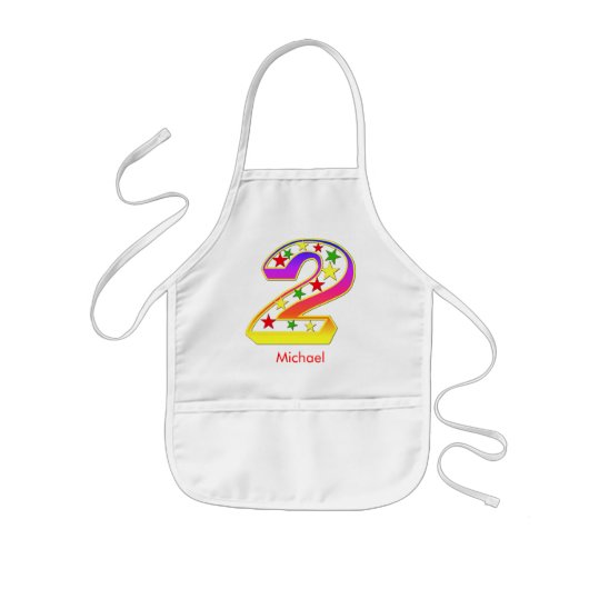 2 Ster Apron voor kinderen Kinder Schort (Voorkant)