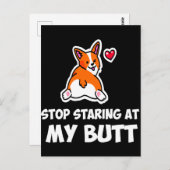 2 Stop met aan mijn kont te beginnen Briefkaart (Voorkant / Achterkant)