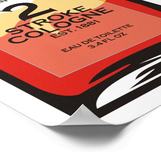 "2 Stroke Cologne" Sledders.com Affiche (Coin)