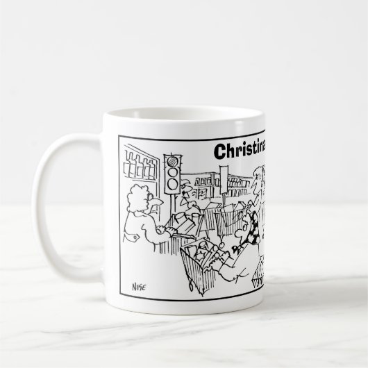 2 SupermarktCartoons op een Mok Naam toevoegen. (Links)