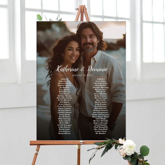 2 tables élégant tableau de sièges mariage photo