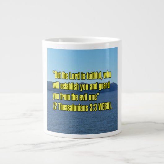 2 Thessaloniciens 3:3 WEBU Mug (Devant)