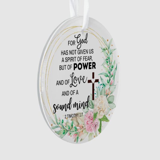 2 Timothée 1:7 Dieu n'a pas donné un esprit de peu (devant)