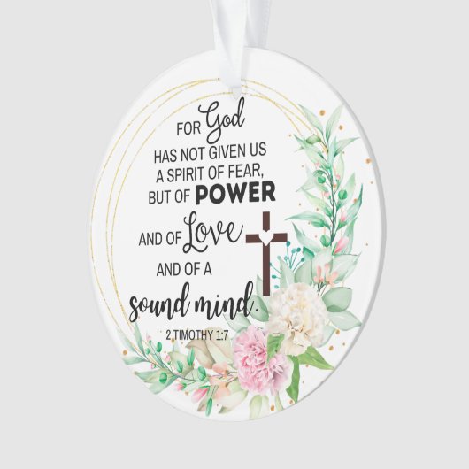 2 Timothée 1:7 Dieu n'a pas donné un esprit de peu (devant)