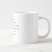 2 Timothée 1:7 Mug Jumbo Fleur Mandala (Droite)