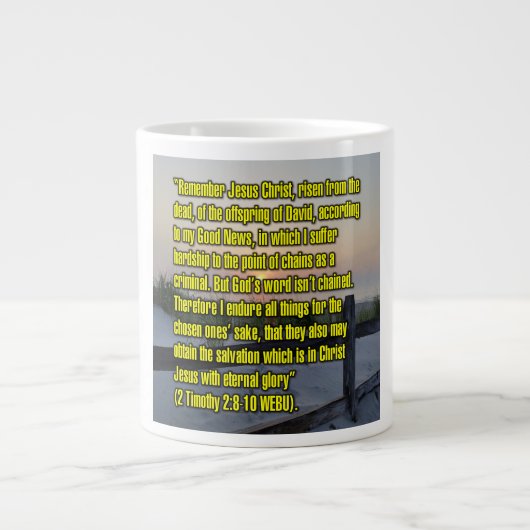2 Timothée 2:8-10 WEBU Mug (Devant)