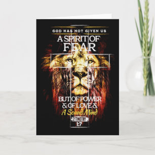 2 Timotheus 1_7 Christelijk Kruis Religieuze Bijbe Kaart