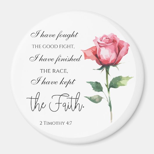 2 Timotheüs 4:7 Ik heb de goede strijd gestreden Magneet (Voorkant)