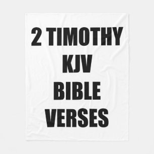 2 Timotheus KJV Bijbelverzen Fleece Deken