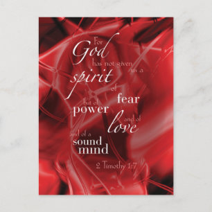 2 Timothy 1:7 Briefkaart