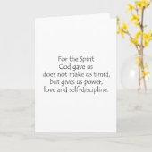 2 Timothy 1 7 Kaart (Gele Bloem)