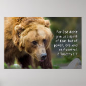 2 Timothy 1:7 Poster (Voorkant)