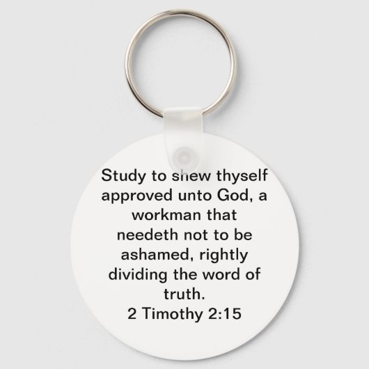 2 Timothy 2:15 Sleutelhanger (Voorkant)