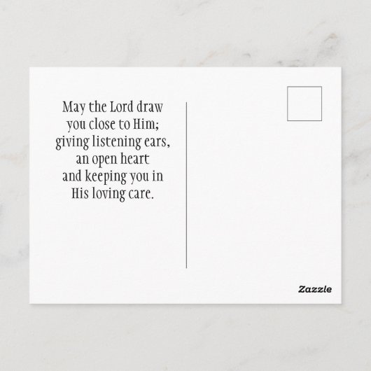 2 Timothy 4:17 De Heer gaf me sterkste Bijbel Briefkaart (Achterkant)