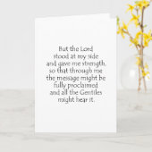 2 Timothy 4 17 Kaart (Gele Bloem)