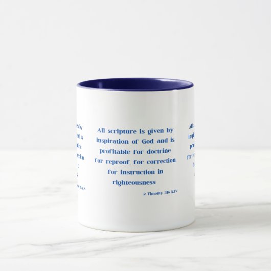 2 Timothy Mok 3:16 Bijbel Verse Scripture Two-Tone (Midden)