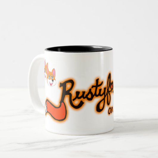2-Ton de Rustyfoxes 11 onces. Tasse de café (Devant gauche)