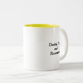 2-Tone Mok 11oz: Mijn vader Mijn oude ik (geel) (Voorkant rechts)