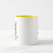2-Tone Mug 11oz : Mon papa Mon Vieux Moi (jaune) (Centre)