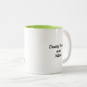 2-Tone Mug 11oz : Mon Père Mon Vieux Moi (chaux) (Devant droit)
