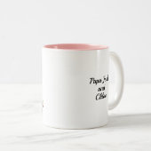 2-Tone Mug 11oz : Mon Père Mon Vieux Moi (rose) (Devant droit)