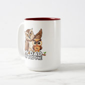 2-Tone Mug 15oz : Mon père Mon vieux moi (marron) (Devant gauche)