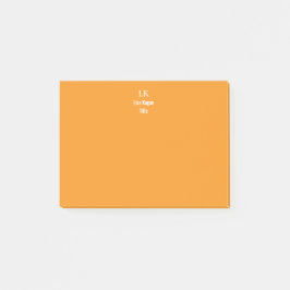 2-tonig gepersonaliseerd monogram op maat post-it® notes