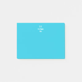 2-tonig gepersonaliseerd monogram op maat post-it® notes