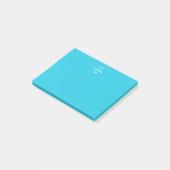 2-tonig gepersonaliseerd monogram op maat post-it® notes (Schuin)
