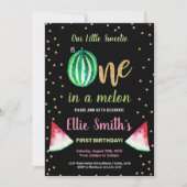 2 Tranches Green Watermelon Invitations d'annivers (Devant)